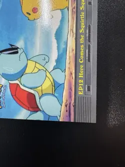 2000 Topps Pokemon TV Animation Here Comes The Squirtle Squad #EP12 Blue Logo - Image 5