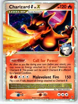 Charizard G LV.X 143/147 Holo LV.X Rare Supreme Victors Pokemon Holo Damaged - Image 1