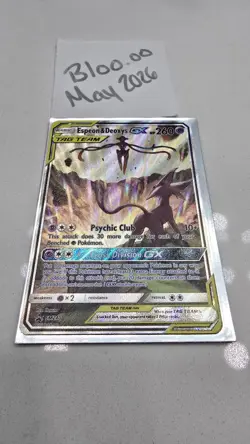 Espeon & Deoxys GX TAG TEAM Holo Promo SM240 ENG Pokemon TCG - Image 3