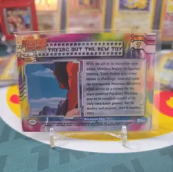 Pokemon Mewtwo Strikes Back Trying Out The New Toy Holo Foil Topps Blue Logo LP - Image 2
