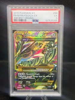 POKEMON M RAYQUAZA EX 2015 XY ANCIENT ORIGINS #98 FA PSA 5 - Image 1