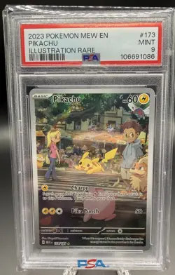 Pokemon TCG Pikachu 173/165 Sv: Scarlet & Violet 151 2023 Holo PSA 9 - Image 1