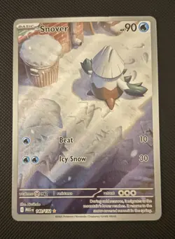 Pokemon TCG Snover 140/132 Me01 Mega Evolution IR Holo 90 HP English - Image 1