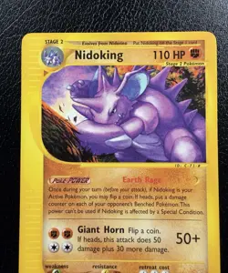Nidoking 24/147 Non-Holo Rare Aquapolis E-Reader LP - Image 2