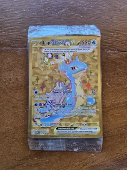 2024 Pokemon Terapagos EX UPC LAPRAS EX Black Star SEALED Promo #164 - Image 1