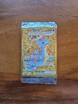 2024 Pokemon Terapagos EX UPC LAPRAS EX Black Star SEALED Promo #164 - Image 3