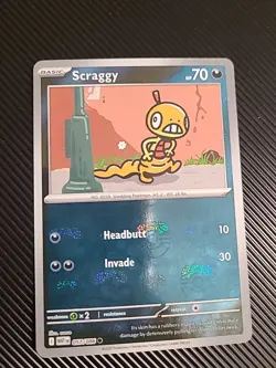 Scraggy 057/086 (Master Ball) Reverse Holo Common - Pokemon TCG White Flare NM - Image 1