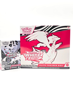 Pokemon White Flare ETB Elite Trainer Box + Booster Bundle SEALED Lot NIB - Image 1