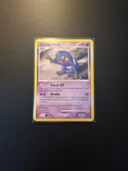 Pokemon TCG Croagunk 7/17 2009 Pop Series 9 - Image 1