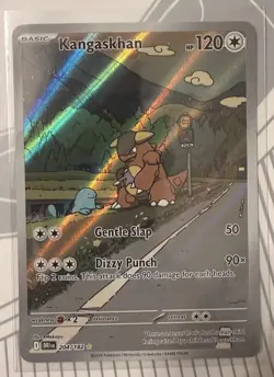 Pokemon TCG Kangaskhan 204/182 Sv10 Destined Rivals Illustration Rare Holo - Image 1