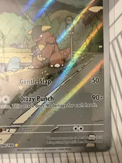 Pokemon TCG Kangaskhan 204/182 Sv10 Destined Rivals Illustration Rare Holo - Image 3