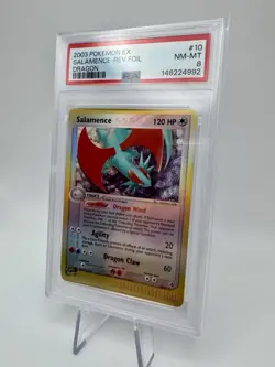 Pokemon 2003 PSA 8 Salamence EX Dragon Reverse Holo #10/97 🔥 NEW CERT POP 40 - Image 2
