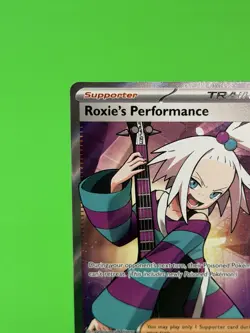 Pokemon Roxie's Performance Mega Evolution Chaos Rising UR Full Art 112/086 NM!! - Image 4