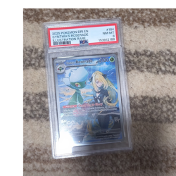 Pokemon TCG Cynthia's Roserade Illustration Rare Holo 184/182 130 HP PSA 8 - Image 1