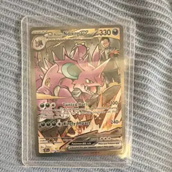 Pokemon Team Rocket's Nidoking ex 233/182 SV10 SIR Holo Full Art 330HP - Image 1