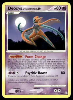 EX-NM Legends Awakened Deoxys Attack Forme Rare 24/146 Pokemon TCG - Image 1