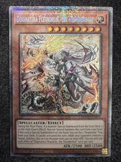 Yugioh Dogmatika Fleurdelis, the Thunderbolt DOOD-EN026 Starlight Rare NM - Image 1