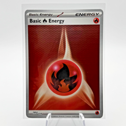 Pokemon Fire Energy Horizontal Holo SVE 018 SV: Black Bolt White Flare - Image 1