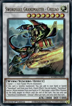Swordsoul Grandmaster - Chixiao - Ultra Rare 1st Ed. MAMA-EN038 - NM - YuGiOh - Image 1
