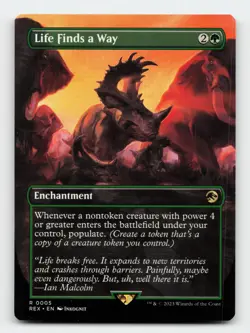 Life Finds a Way (Borderless) Jurassic World Collection MTG Card - Image 1