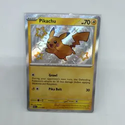Pokemon TCG Paldean Fates Pikachu Card 131/091 Baby Shiny Near Mint Condition - Image 1