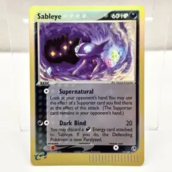 2003 Sableye 10/100 EX Sandstorm Reverse Holo Rare Pokemon Card LP - Image 1