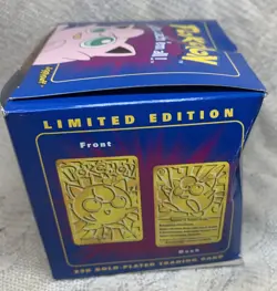 Pokemon Jigglypuff 23k Gold Plated Trading Card Pokeball Burger King Sealed NIP - Image 5