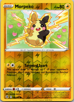 2021 Pokemon Fusion Strike Morpeko 109/264 Reverse Holo - Image 1