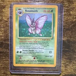 POKEMON TCG - 1999 JUNGLE VENOMOTH HOLO RARE UNLIMITED 13/64 70 HP - Image 1