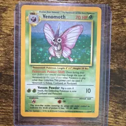 POKEMON TCG - 1999 JUNGLE VENOMOTH HOLO RARE UNLIMITED 13/64 70 HP - Image 2
