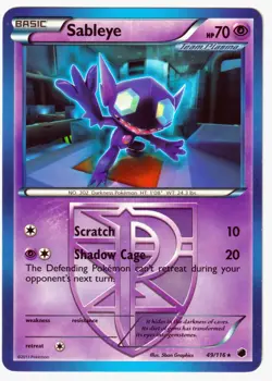 Sableye (Team Plasma) Rare Plasma Freeze 49/116 MP Pokemon TCG - Image 1