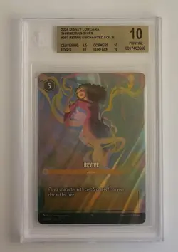 Disney Lorcana Shimmering Skies Revive Enchanted #207 BGS 10 Pristine - Image 1