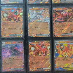 Pokemon TCG 9-Card Holo EX Lot English Moltres Blaziken Incineroar Fire Theme - Image 3