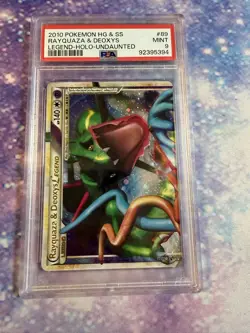 PSA 9 Rayquaza & Deoxys Legend #89 Undaunted Holo Pokemon Card - Image 1
