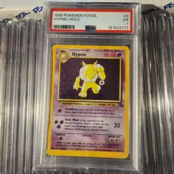 1999 Pokemon Hypno Holo Fossil PSA 1 Poor Card - Image 1