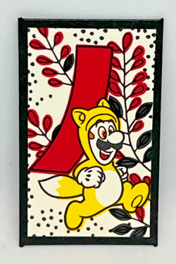Luigi Tanooki - Black Mario Hanafuda Nintendo Japanese Card - Mint/NM - Image 1