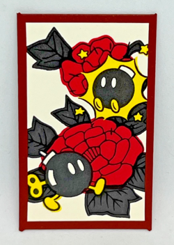 Ba-Omb - Red Mario Hanafuda Nintendo Japanese Card - Mint/NM - Image 1