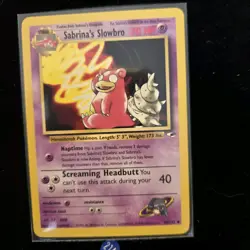 Sabrina's Slowbro 060/132 Gym Heroes Regular Pokemon Card - Image 1