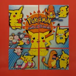 Topps English Pokemon TV Card Series 3 Puzzle Complete Set of 6 Pikachu - Image 1
