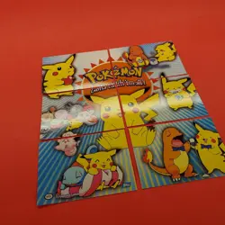Topps English Pokemon TV Card Series 3 Puzzle Complete Set of 6 Pikachu - Image 3