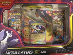 Pokemon Mega Latias EX Box Sealed Promo Booster Trading Card Game Set - Image 1
