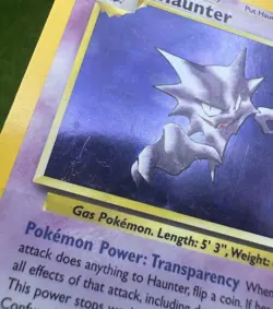 Pokemon TCG Haunter Fossil Unlimited Rare Holo Card 6/62 MP Vintage - Image 3