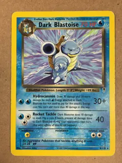 Dark Blastoise - 4/110 Legendary Collection Non-Holo Rare Pokemon Trading Card - Image 1