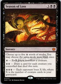 MTG SkeenAB Season of Loss from BLB. NM. - Image 1