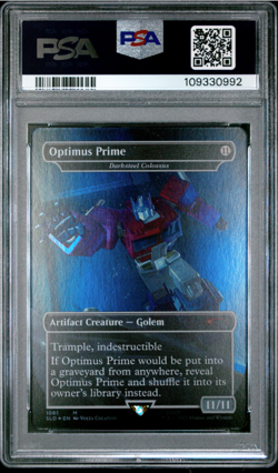 MTG PSA 10 Secret Lair Transformers Optimus Prime Foil Darksteel Colossus 1081 G - Image 2