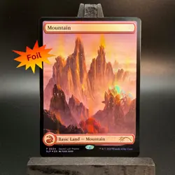 MTG Red Lotus Mountain ✨FOIL✨ by John Avon 🔥MagicCon EXCLUSIVE PROMO - NM - Image 1