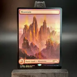 MTG Red Lotus Mountain ✨FOIL✨ by John Avon 🔥MagicCon EXCLUSIVE PROMO - NM - Image 2