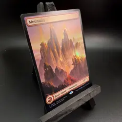MTG Red Lotus Mountain ✨FOIL✨ by John Avon 🔥MagicCon EXCLUSIVE PROMO - NM - Image 4