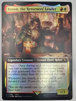 MTG: Final Fantasy - Banon, the Returners' Leader (Extended Art Foil) - Image 1