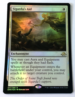 Sigarda's Aid Eldritch Moon Foil Rare Enchantment White Magic: The Gathering - Image 1